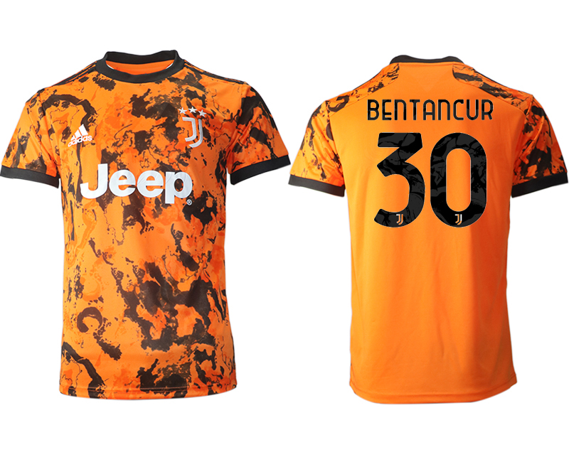 Men 2020-2021 club Juventus Second away aaa version #30 orange Soccer Jerseys